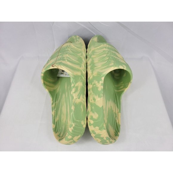 Adidas Adilette 22 'Magic Lime Desert Sand' Slides Sandals Mens Size 11 GY1597 - Picture 10 of 11
